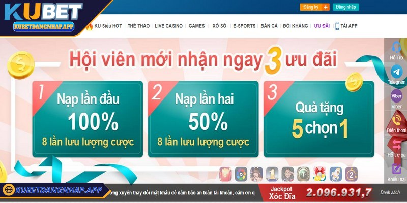 Sự kiện khuyến mãi hot nhất tuần Kubet - Săn thưởng lớn Sự kiện khuyến mãi hot nhất tuần Kubet mang đến cơ hội lớn