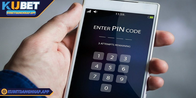 Tạo mã PIN rút tiền khẩn cấp Kubet: Bảo vệ tài khoản an toàn Tạo mã PIN rút tiền khẩn cấp Kubet độ dài từ 4 đến 6 chữ số